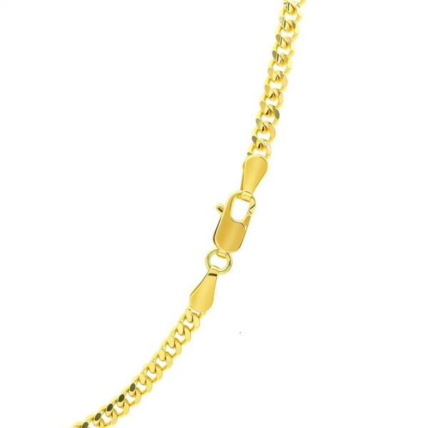 3.30mm 14K Yellow Gold Gourmette Chain - alternate view 4