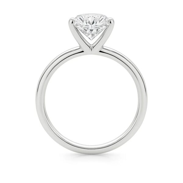 3 Carat Princess Lab Grown IGI G/VS1 Diamond Solitaire Ring in 14K White Gold - alternate view 4