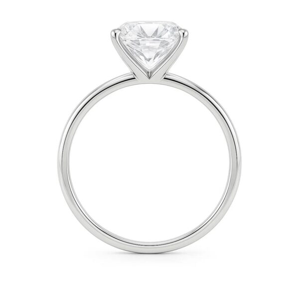 5 Carat Radiant Lab Grown IGI G/VS1 Diamond Solitaire Ring in 10K White Gold - alternate view 4