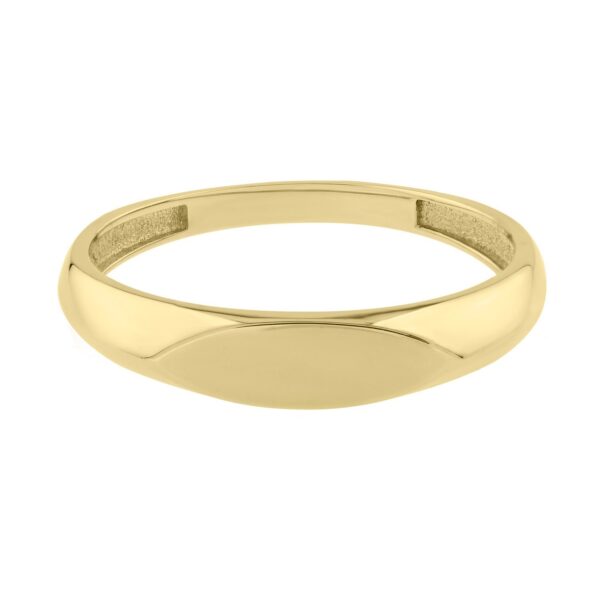 14K Yellow Gold Polished Sculpted Ring (3.00 mm) - alternate view 2