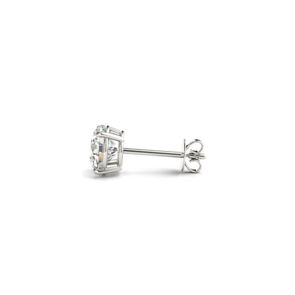 2 cttw Certified IGI Lab Grown Round Diamond Stud Earrings 14k White Gold(G/VS2) - alternate view 2