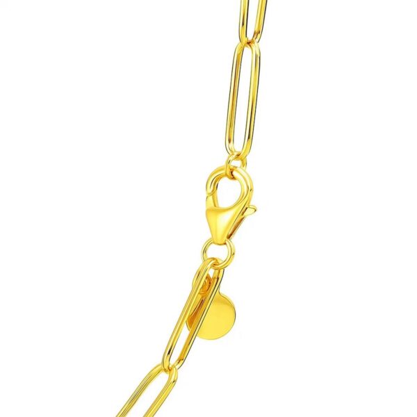 14k Yellow Gold Wire Paperclip Chain (2.7 mm) - alternate view 5