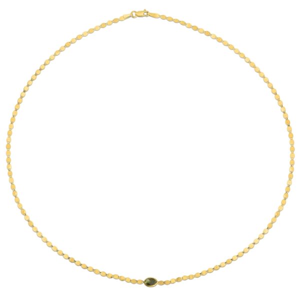 14K Yellow Gold Peridot Mirrored Chain (2.20 mm) - alternate view 2