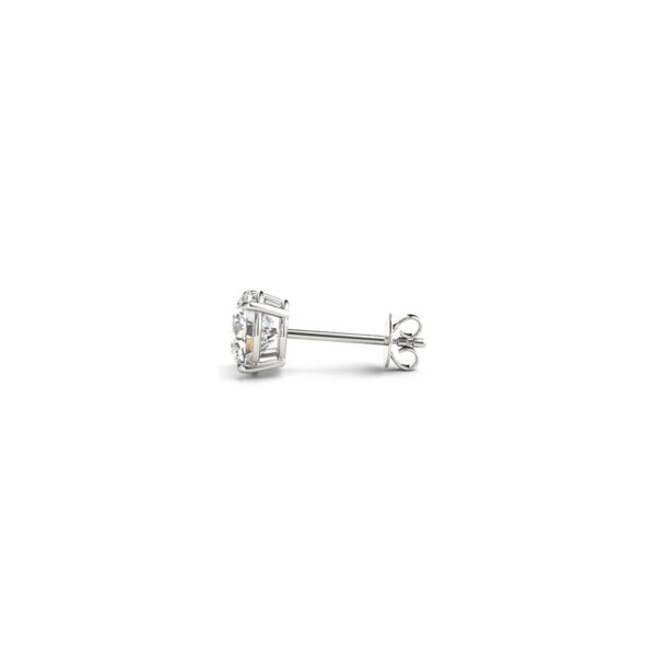 1 cttw Certified IGI Lab Grown Round Diamond Stud Earrings 14k White Gold(G/VS2) - alternate view 2