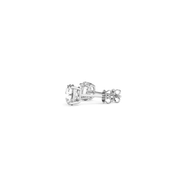 1 cttw Certified IGI Lab Grown Round Diamond Stud Earrings 14k White Gold(G/VS2) - alternate view 4