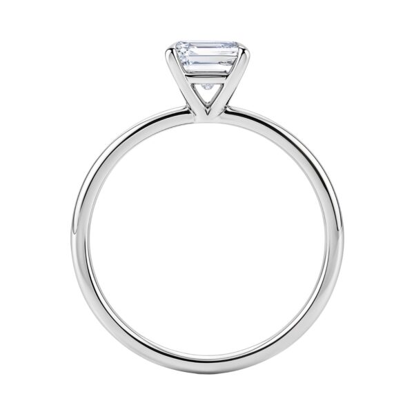 1 1/2 Carat Emerald Lab Grown IGI G/VS1 Diamond Solitaire Ring in 10K White Gold - alternate view 4