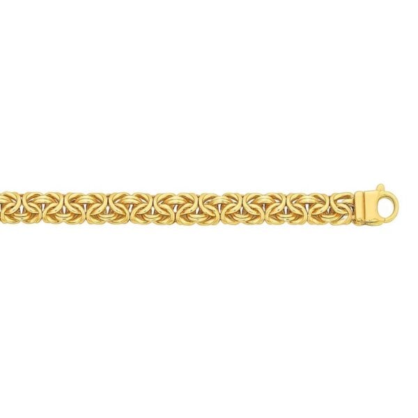 14k Yellow Gold Byzantine Motif Chain Necklace - alternate view 3