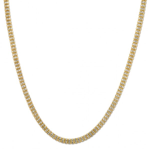 Ice Barrel Chain in 14k Yellow Gold (4.25 mm) - alternate view 2