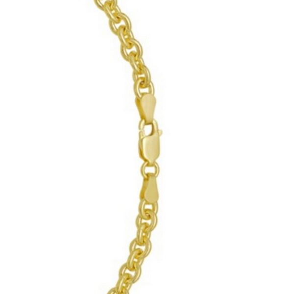 Sterling Silver Gold Plated Rolo Chain (5.70 mm) - alternate view 5