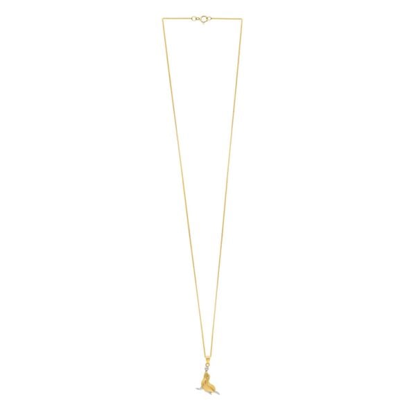 Seal Necklace in 10k Two Tone Gold - Two-Tone Gold - alternate view 2
