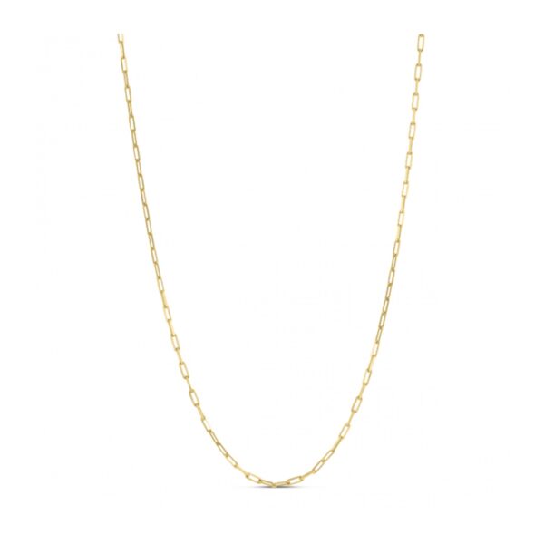 Sterling Silver Gold Plated Paperclip Chain (1.80 mm) - alternate view 2