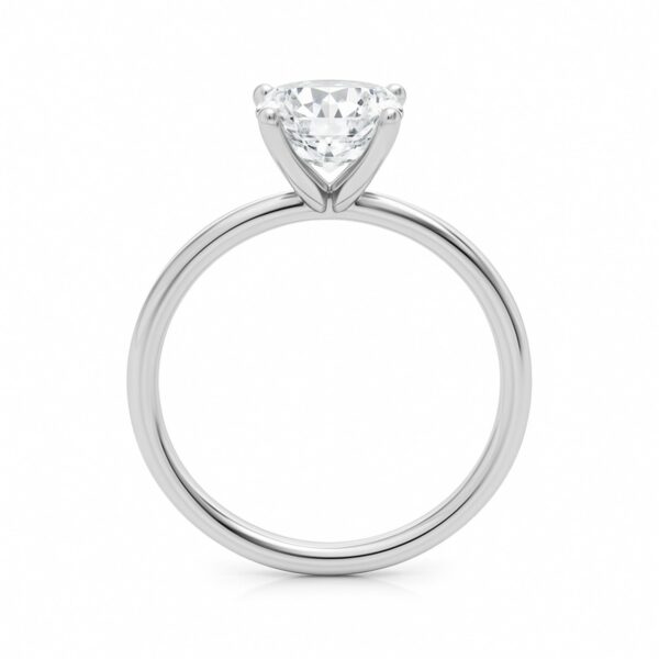 2 Carat Cushion Lab Grown IGI G/VS1 Diamond Solitaire Ring in 14K White Gold - alternate view 4