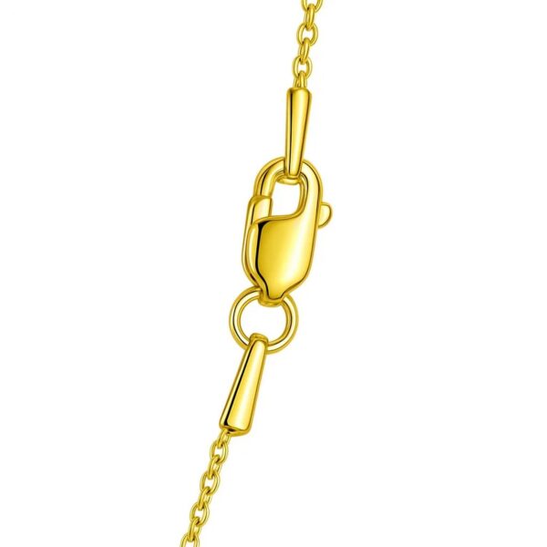 14k Yellow Gold Round Cable Link Chain (1.1 mm) - alternate view 4