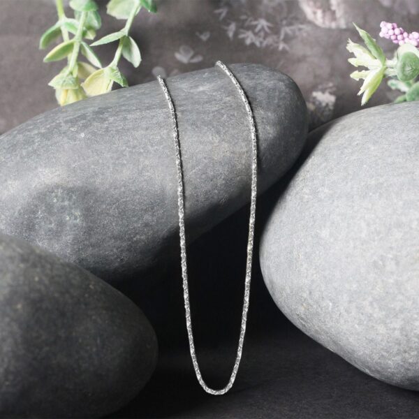 14k White Gold Lumina Pendant Chain (0.90 mm) - alternate view 2