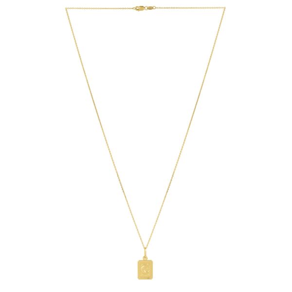 Moon and Stars Necklace in 14K Yellow Gold - alternate view 2