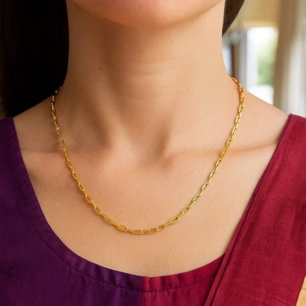 14k Yellow Gold French Cable Chain (1.90 mm) - alternate view 5