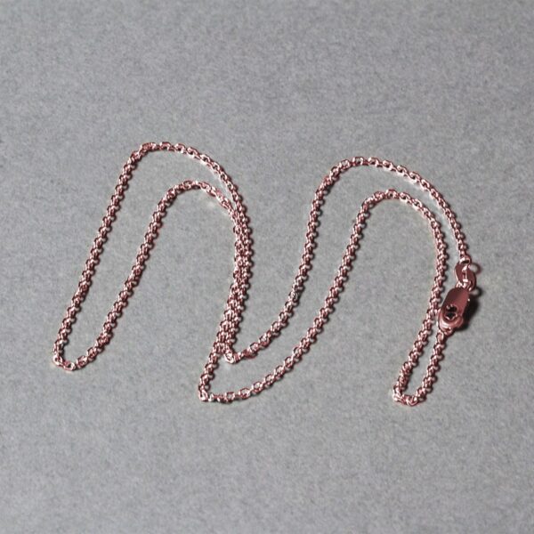 14k Rose Gold Diamond Cut Cable Link Chain (1.30 mm) - alternate view 5