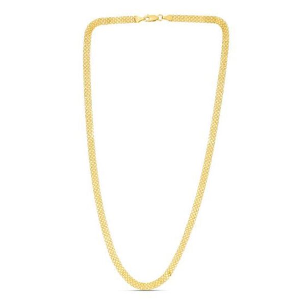 14k Yellow Gold Bismark Chain (4.70 mm) - alternate view 3