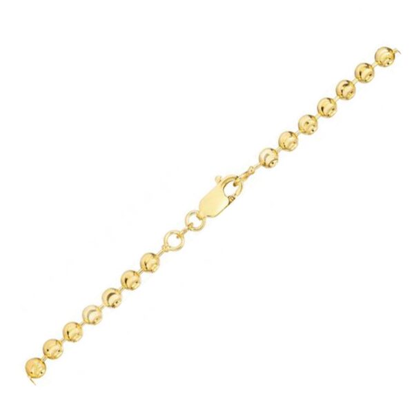 Moon Cut Bead Chain in 14k Yellow Gold (3.00 mm) - alternate view 2
