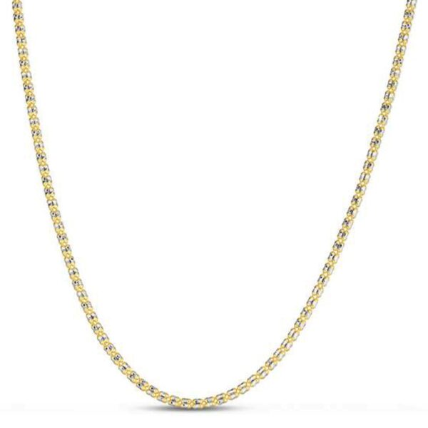 Ice Barrel Chain in 14k Two Tone Gold (2.70 mm) - Two-Tone Gold - alternate view 2