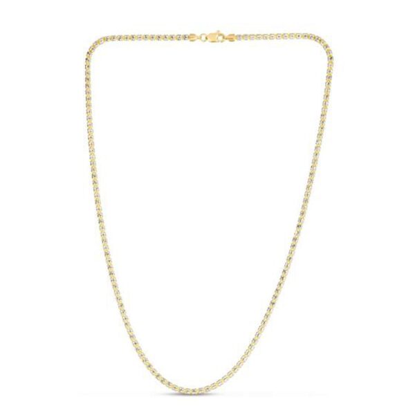 Ice Barrel Chain in 14k Two Tone Gold (2.70 mm) - Two-Tone Gold - alternate view 3