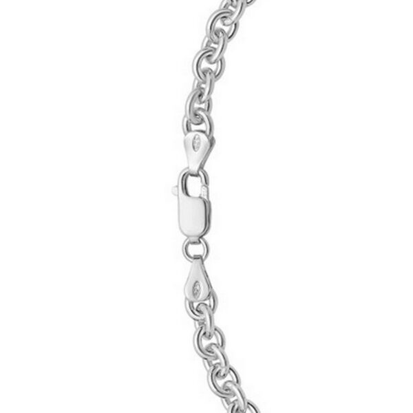 Sterling Silver Rhodium Plated Rolo Chain (5.70 mm) - alternate view 5