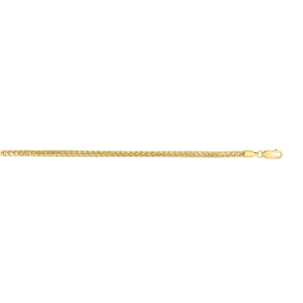 Sterling Silver Yellow Gold Plated Diamond Cut Franco Chain (3.80 mm) - alternate view 4