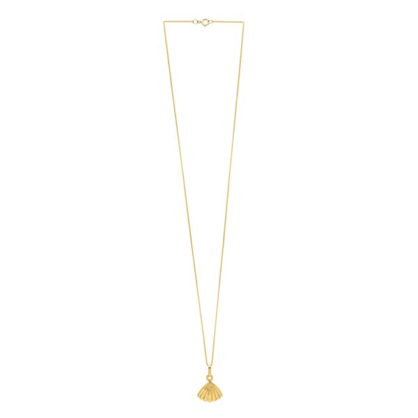 Sea Shell Necklace in 10K Yellow Gold - alternate view 2
