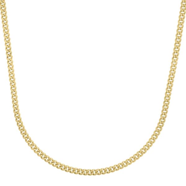 14k Yellow Gold Light Gourmette Chain (3.60 mm) - alternate view 2