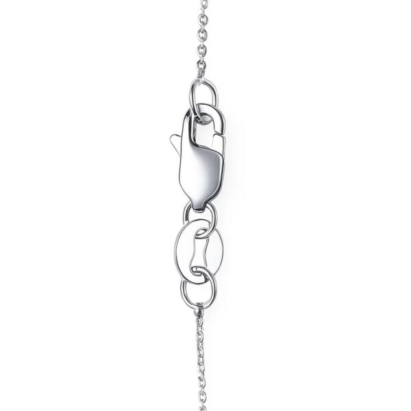 14k White Gold Cable Link Chain (0.50 mm) - alternate view 3