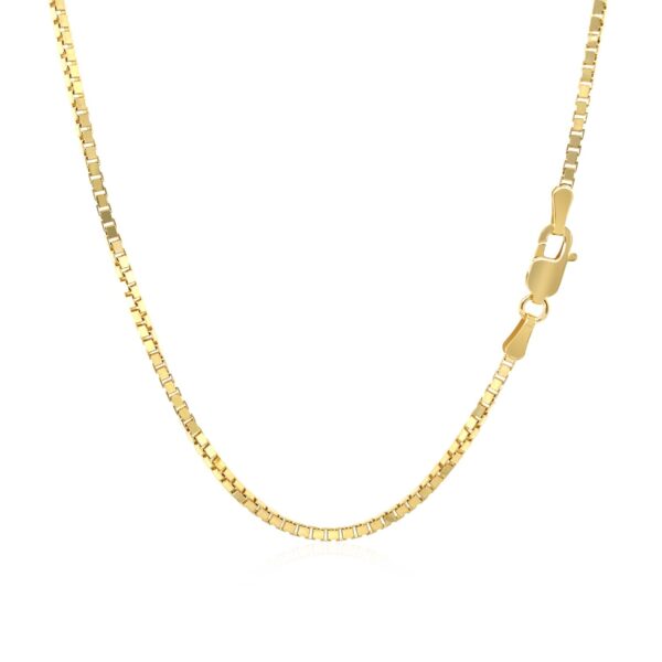 10k Yellow Gold Classic Box Chain (1.40 mm) - alternate view 3