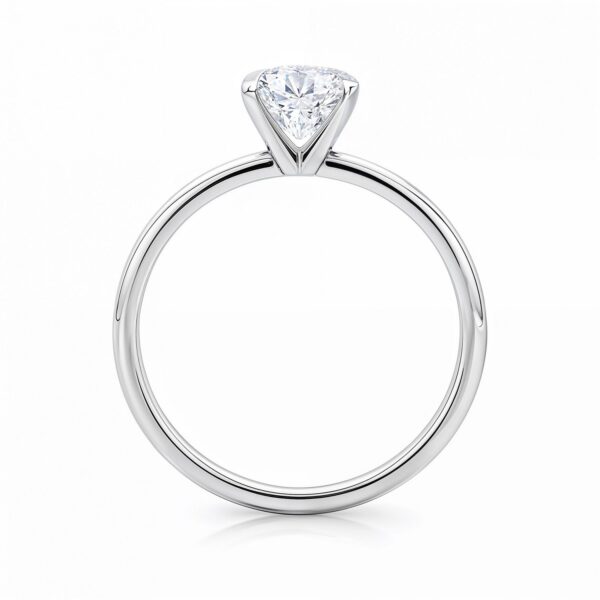 2 Carat Radiant Lab Grown IGI G/VS1 Diamond Solitaire Ring in 10K White Gold - alternate view 4
