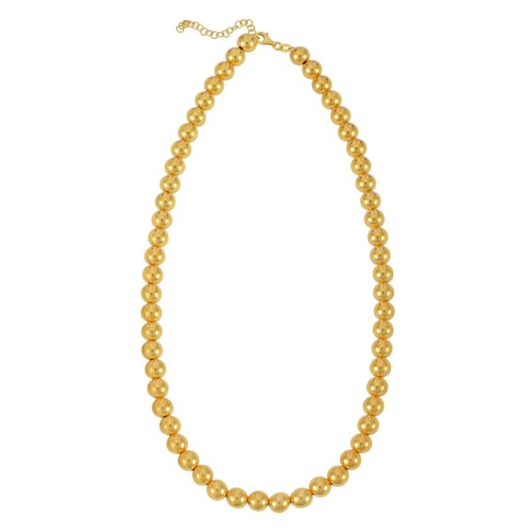 14k Yellow Gold Bead Chain (8mm) - alternate view 2
