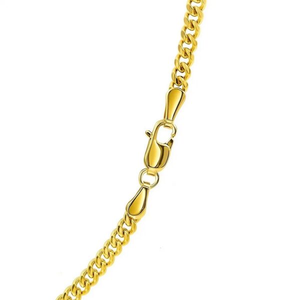 14k Yellow Gold Light Gourmette Chain (2.80 mm) - alternate view 5