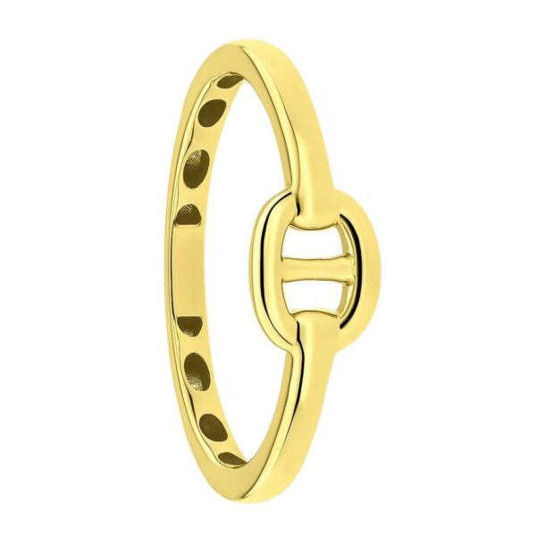 Mariner Link Style Ring in 14K Yellow Gold - alternate view 3