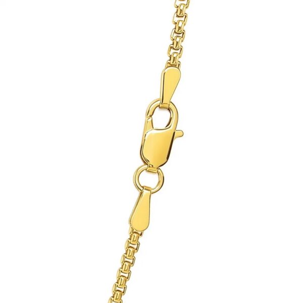 14k Yellow Gold Solid Round Box Chain (1.6 mm) - alternate view 4