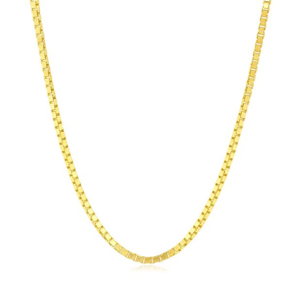 14K Yellow Gold Classic Box Chain (1.7 mm) - alternate view 2