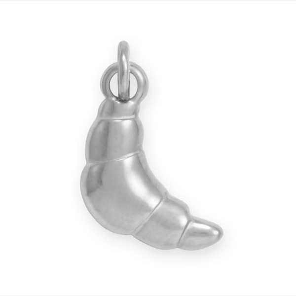 Stainless Steel Croissant Charm